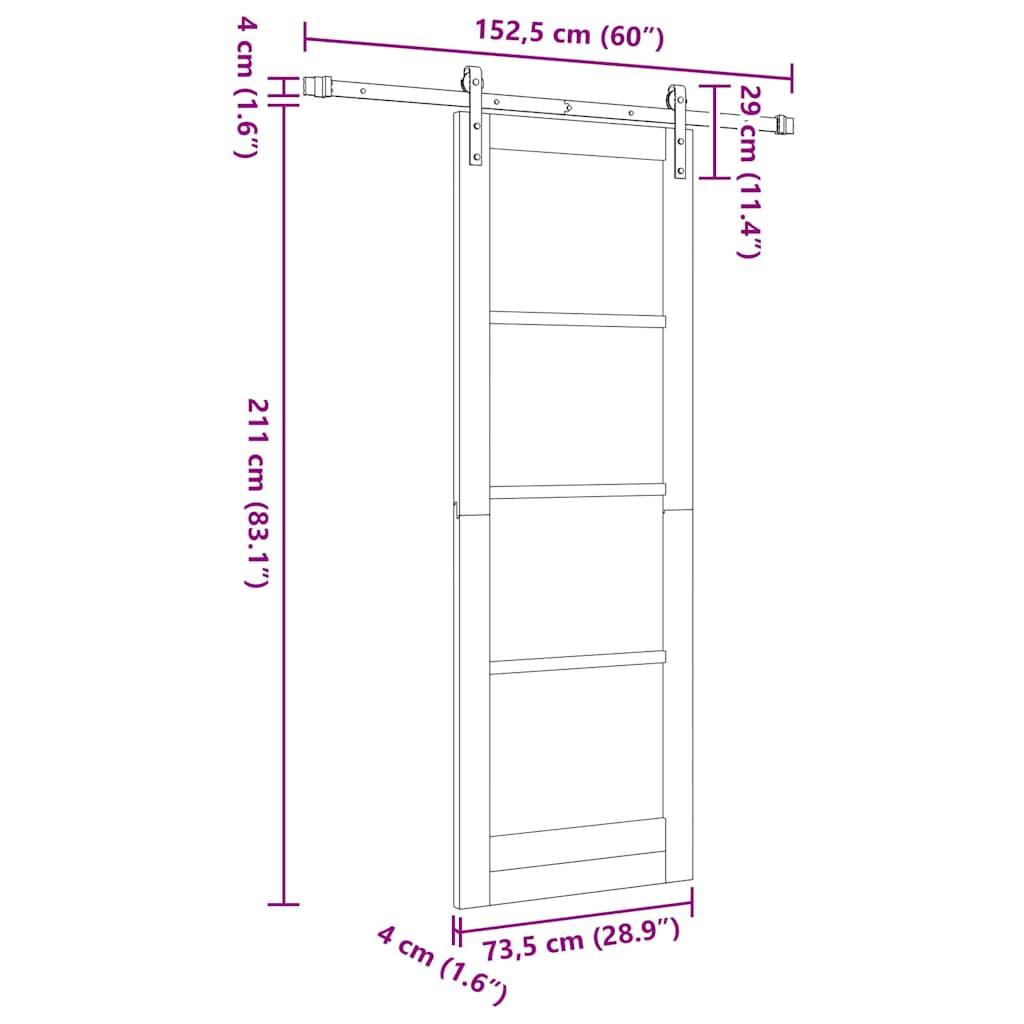 Schiebetür Orkdal Weiß 73,5 X 211 Cm Massivholz Kiefer Und Glas