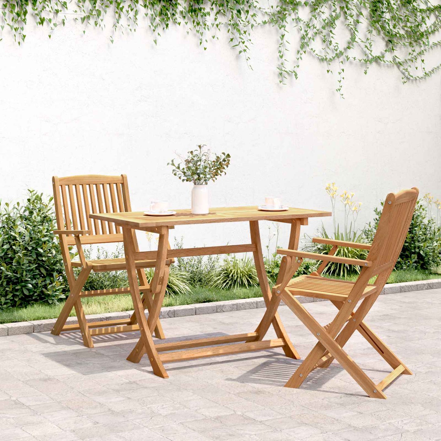 Klappbarer Gartentisch Massivholz Akazie