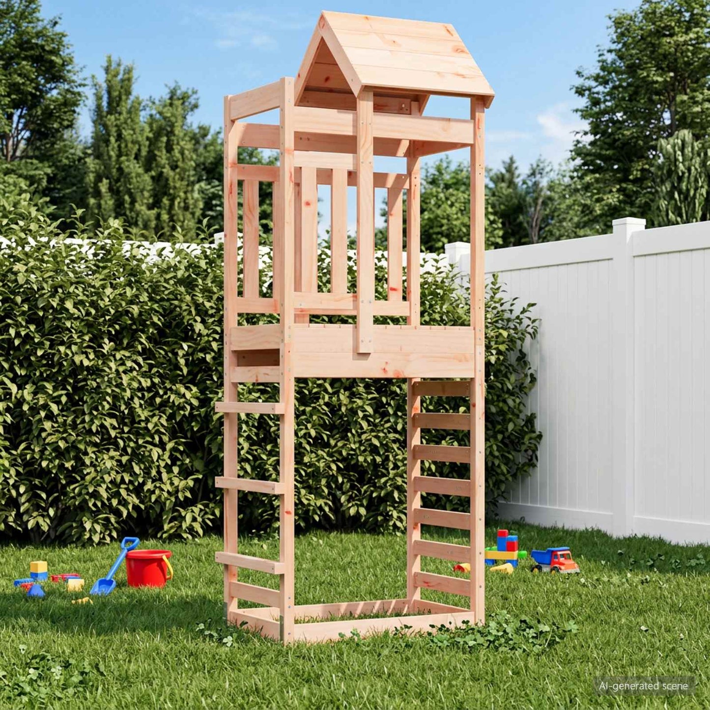 Spielturm Braun 52,5 X 85 X 238 Cm