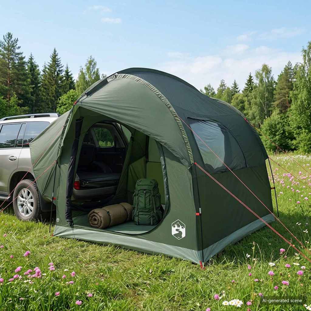 Autozelt 239 X 210 X 210 Cm Polyester Und Stahl