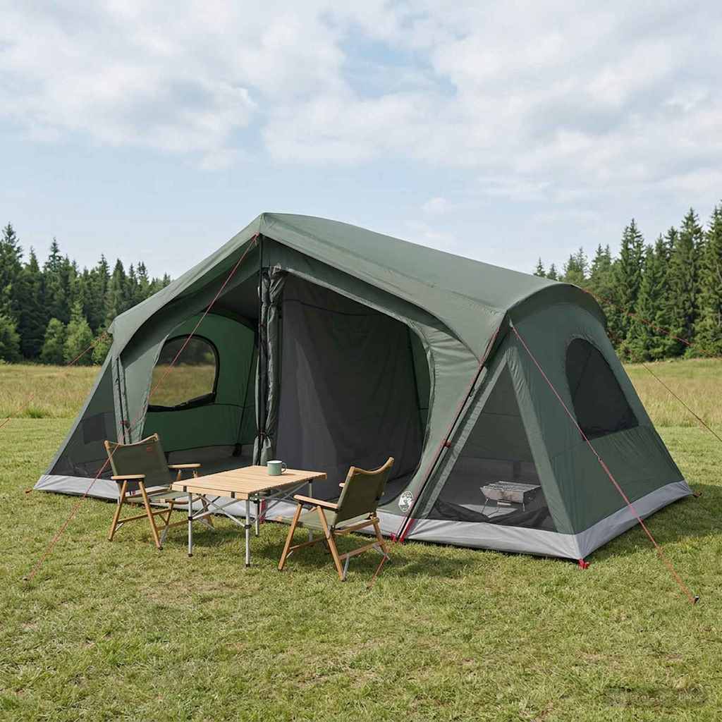 Hütten-Zelt 480 X 273 X 205 Cm Polyester Und Stahl