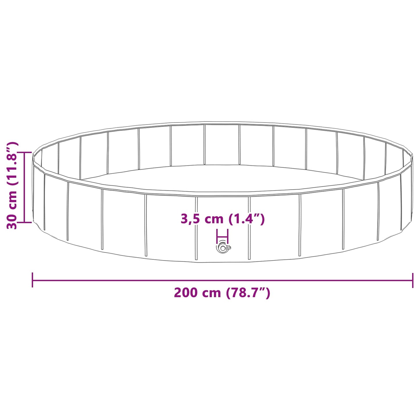 Hundepool Ø Dicker Pvc