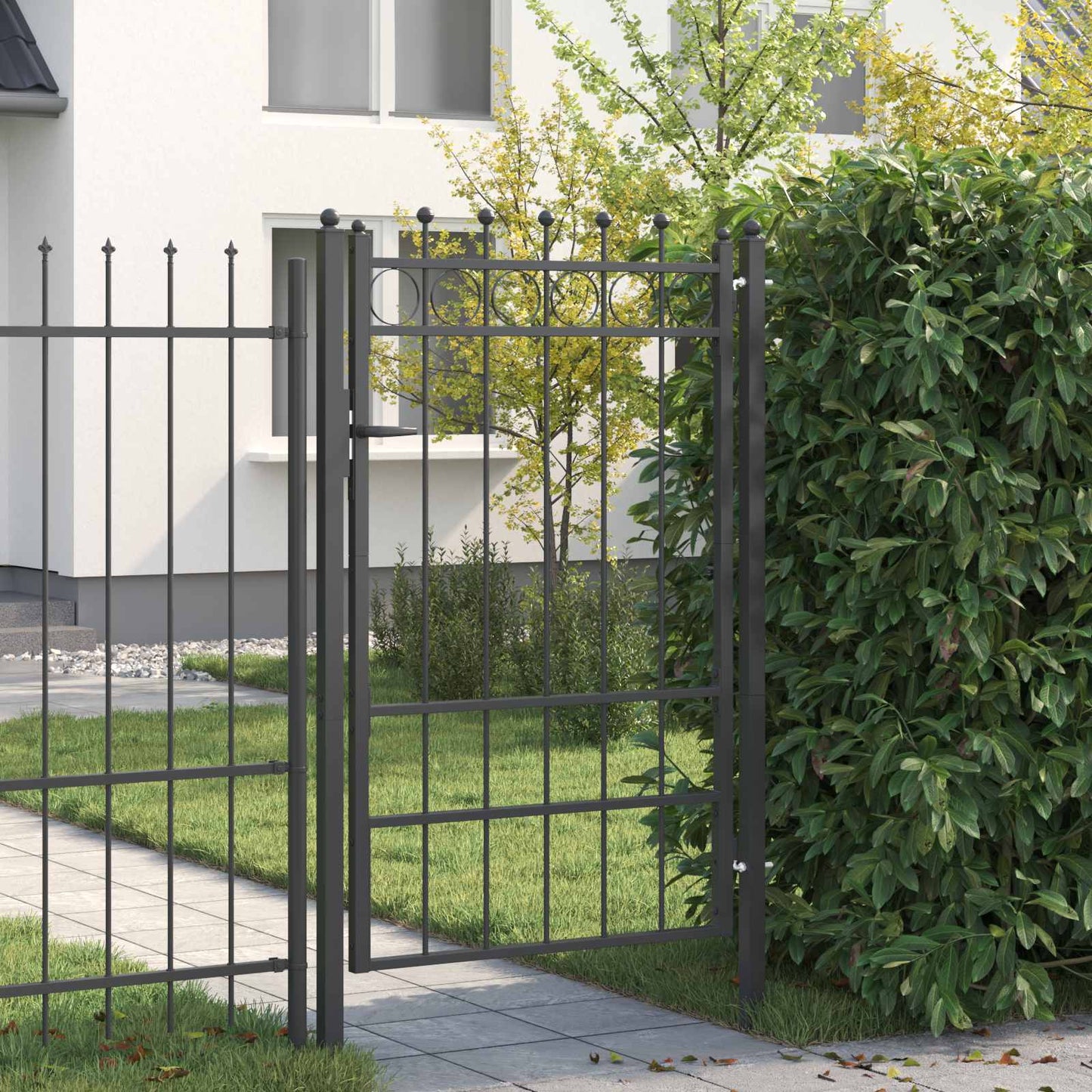 Zauntor Horst Metall Schwarz Abschließbar