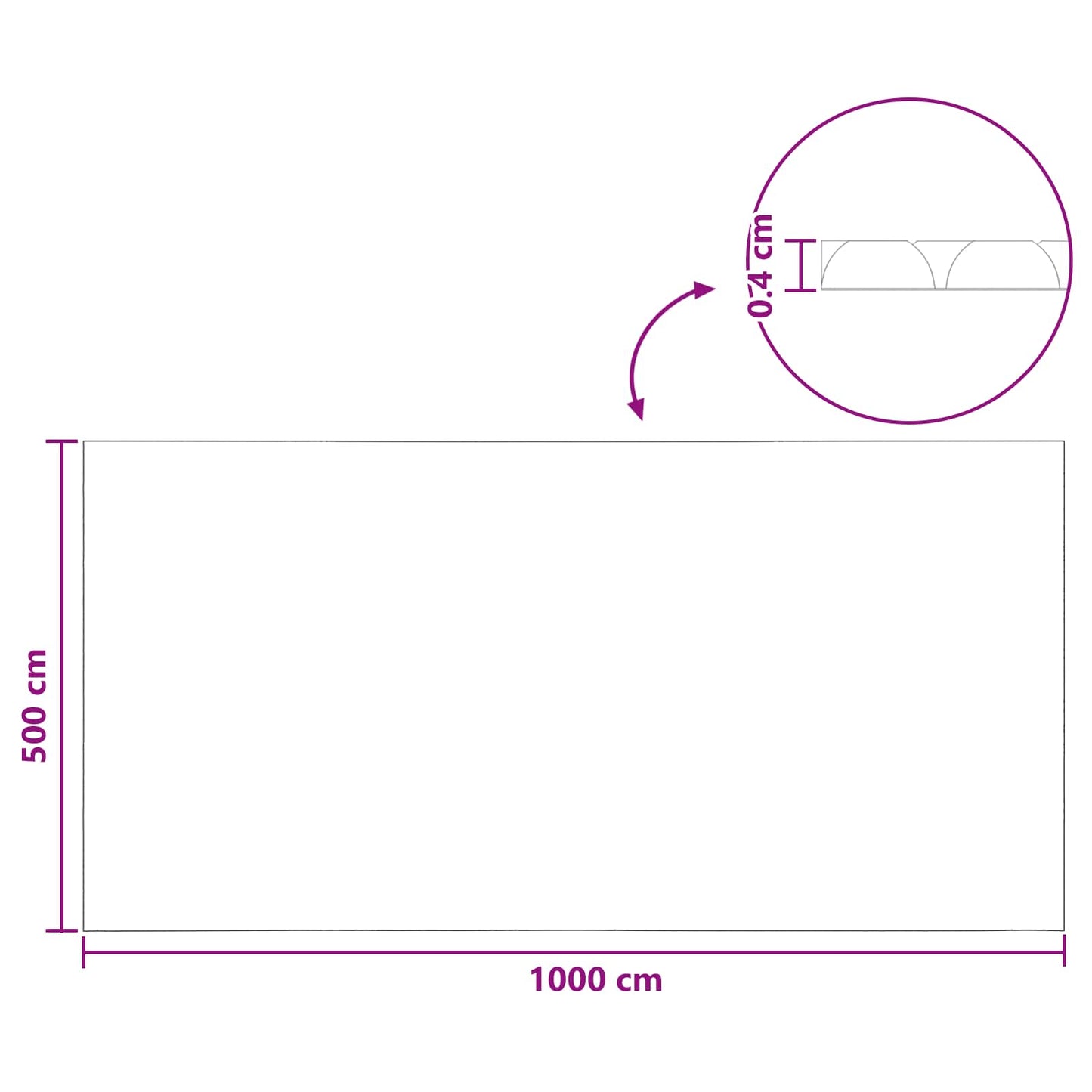 Solar Poolabdeckung Hochwertig 200 Μm Quadratisch Blau