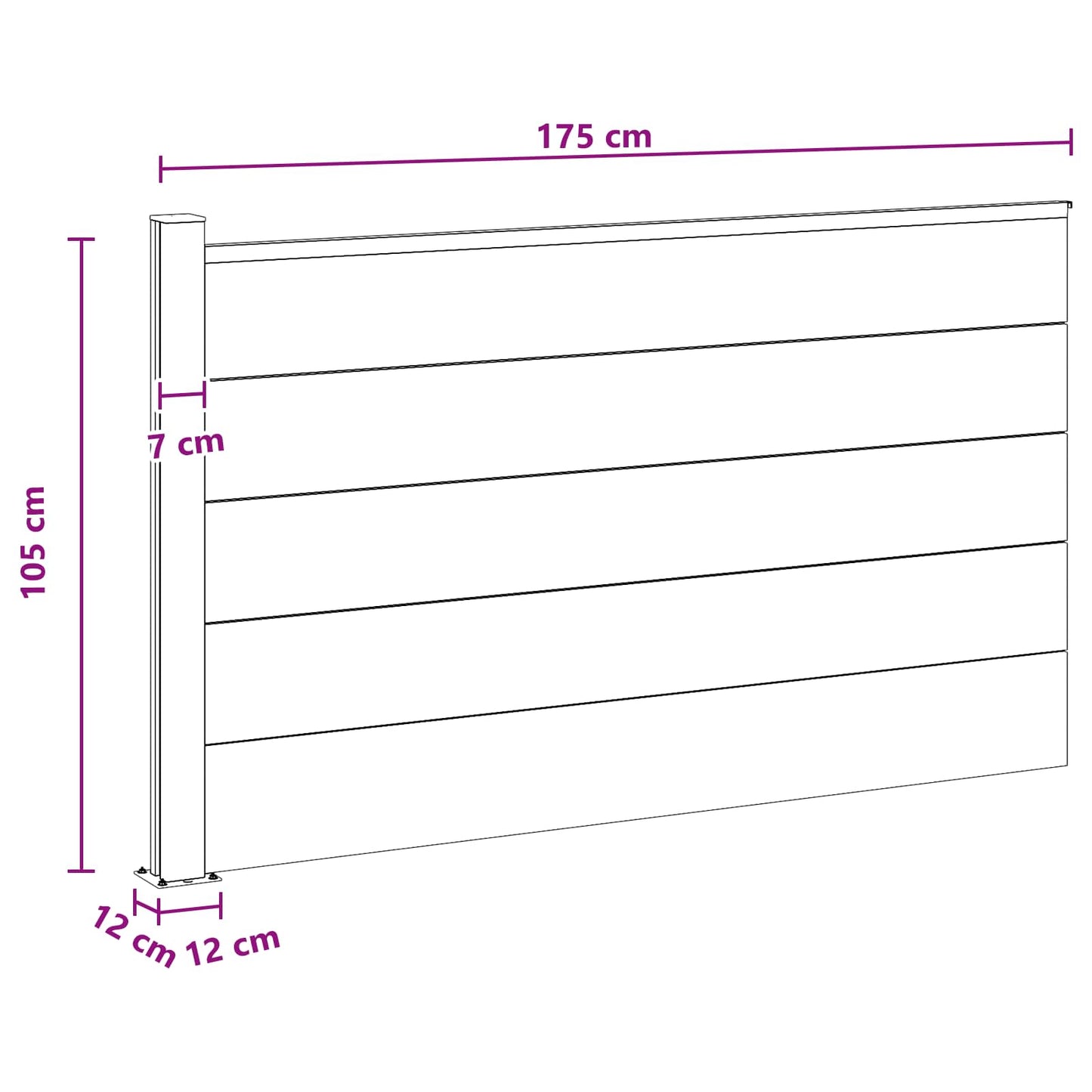 Zaunelement Wpc Und Aluminium