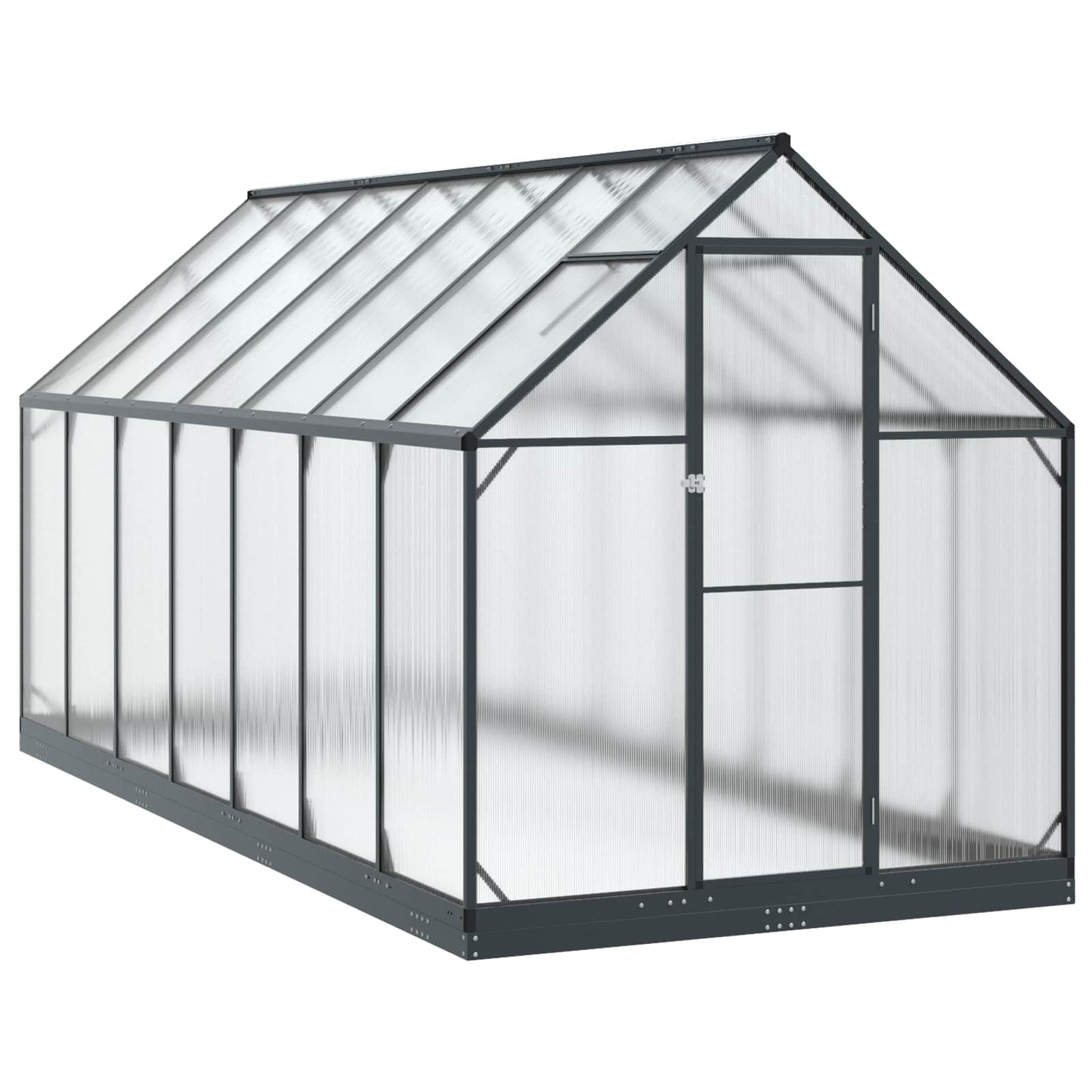 Garten Gewächshaus Mit Tür Anthrazit 183,5 X 123 X 207 Cm