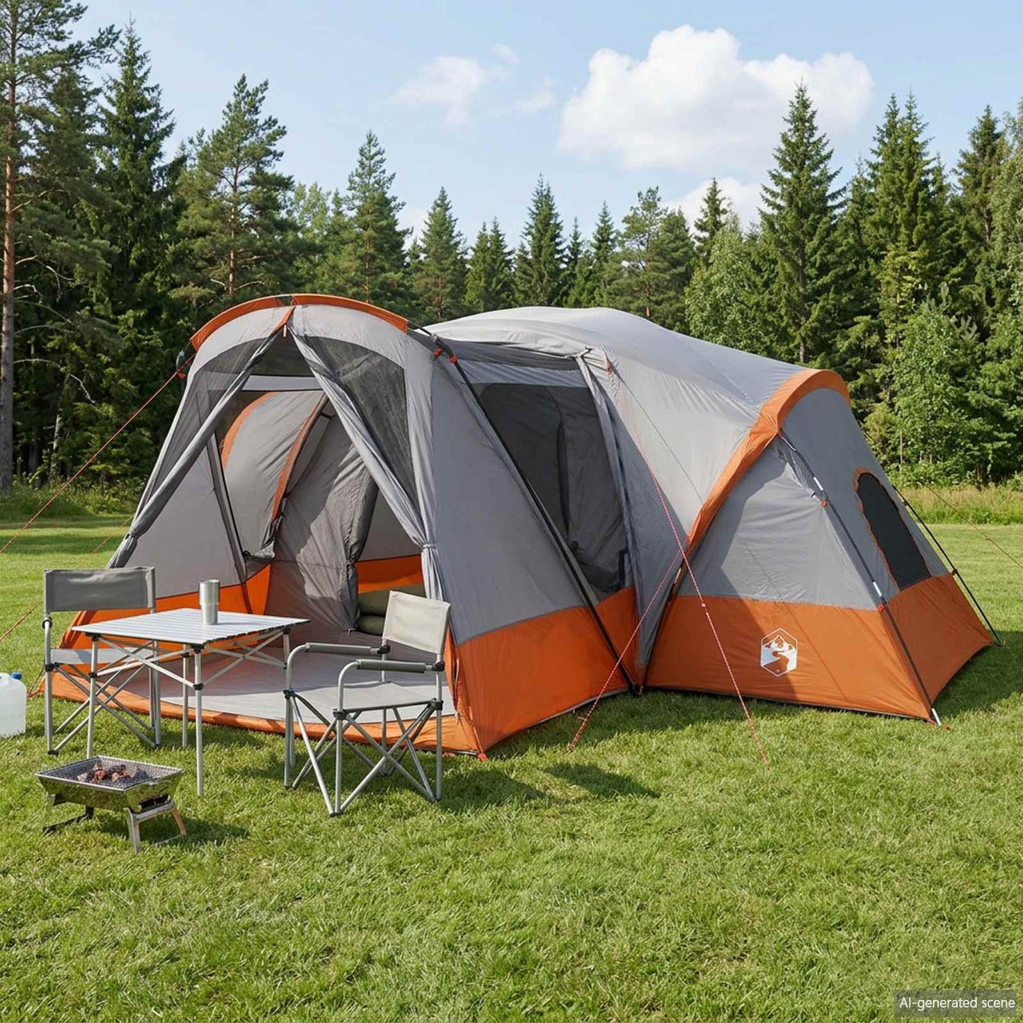 Cabin Zelt Mit Regenhaube, Wasserabweisend 10 Personen