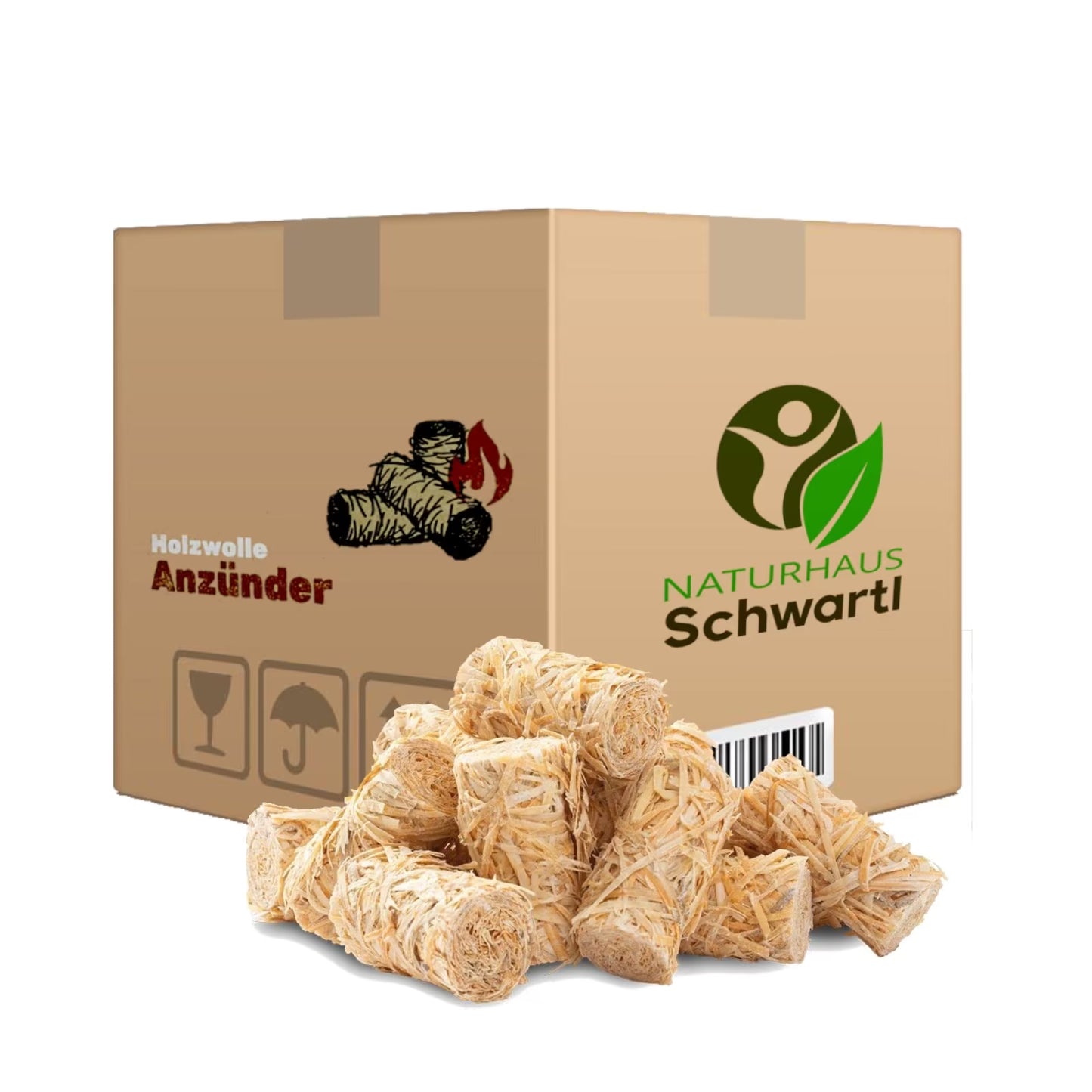 Holzwolle Anzünder Kaminanzünder Anzündwolle 2,5-20kg