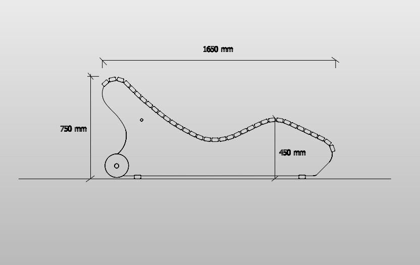Himmelsliege Schwungliege ,,Eibsee" mit Rädern | Radliege aus Lärchenholz | diverse Größen | optionales Gravurschild