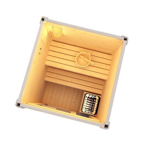Sanotechnik HELSINKI Außensauna Sauna für 2-3 P. 165x175x218,9 cm (Bausatz)