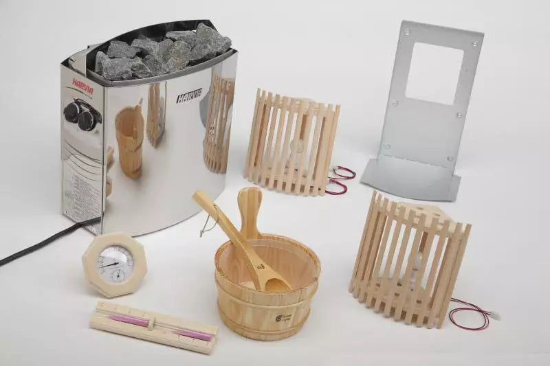 Finnische Sauna Alaska III Hemlock Harvia Saunaofen