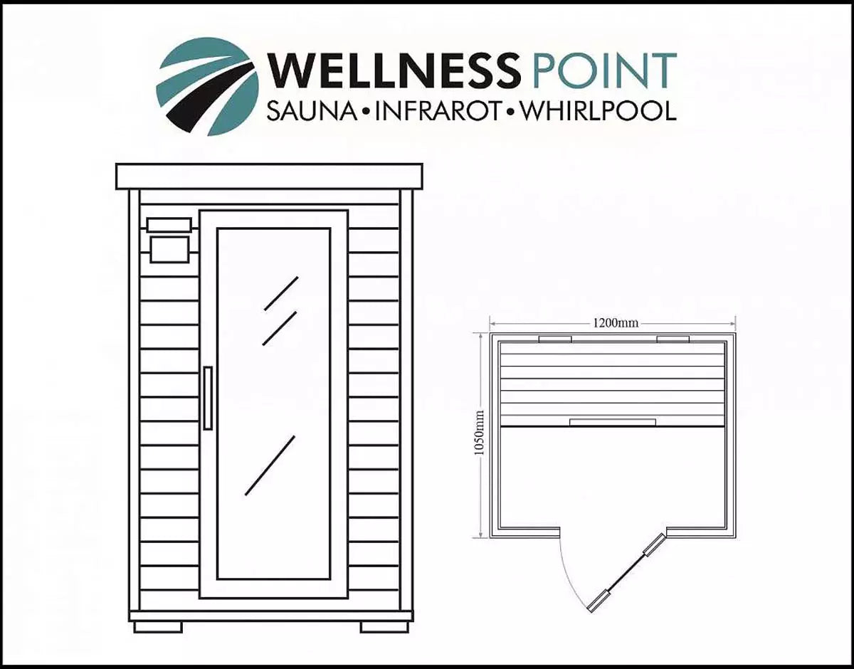 Infrarotkabine Lillehammer (für bis zu zwei Personen)