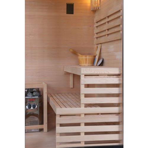 Sanotechnik PANORAMA BLACK Sauna Exklusive Heimsauna