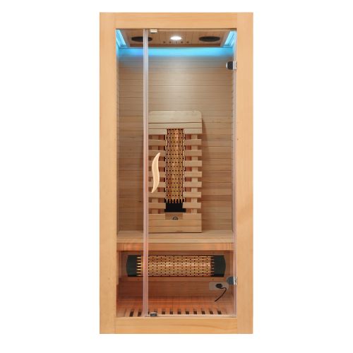 Sanotechnik MALMÖ 1 Infrarotkabine Wärmekabine für 1 Person 90x90x190 cm