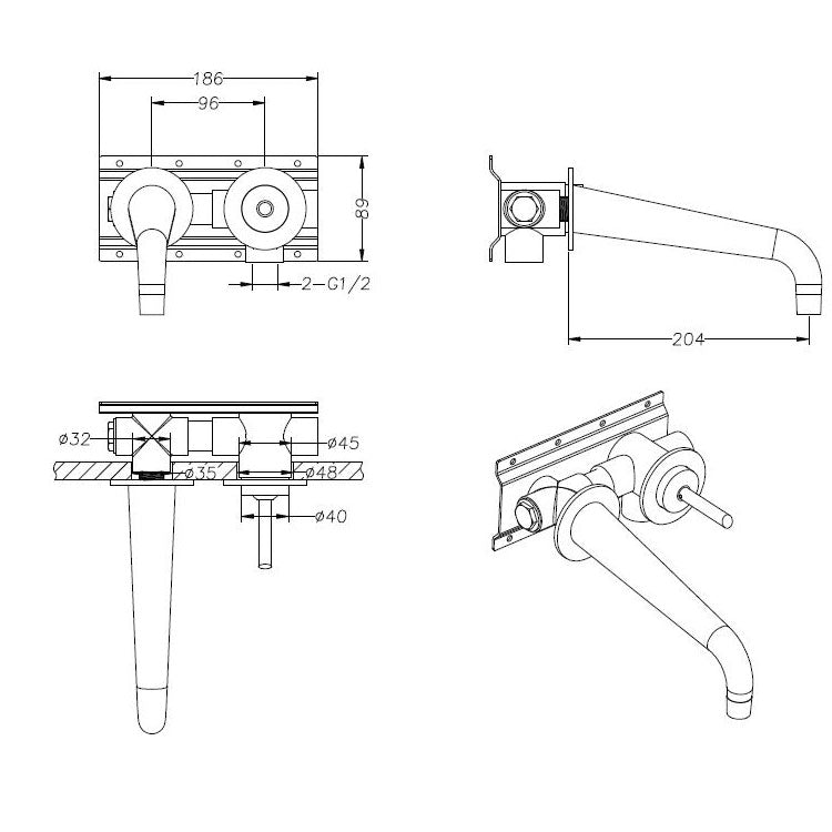 StoneArt Dolce 910250 chrome (Wandarmatur zur Unterputzmontage)