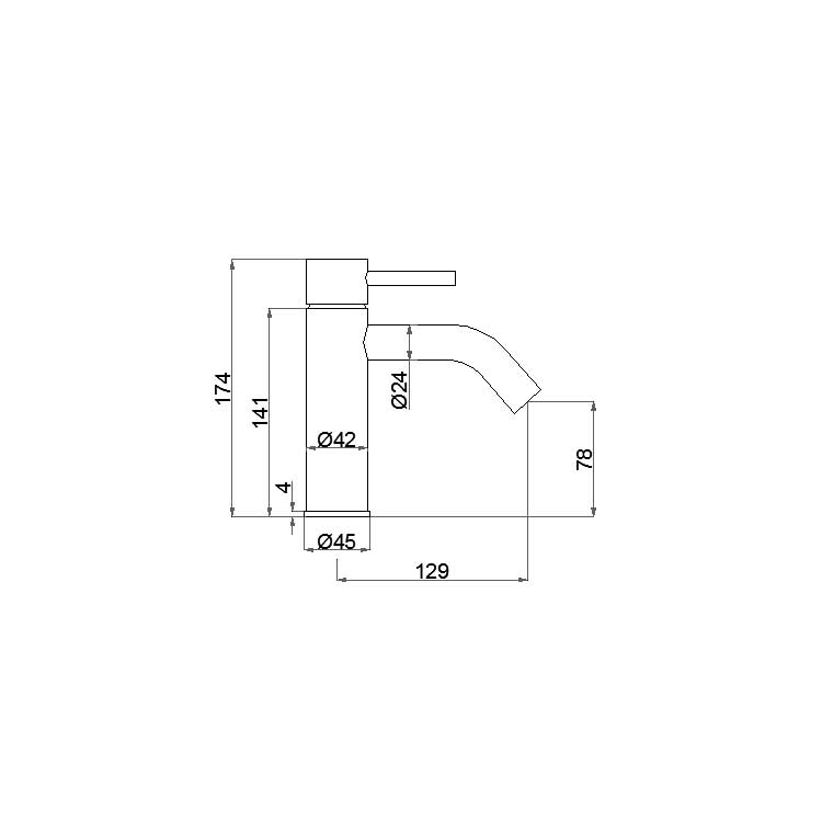 StoneArt Yaan 939210 chrome 17cm (Waschtischarmatur)