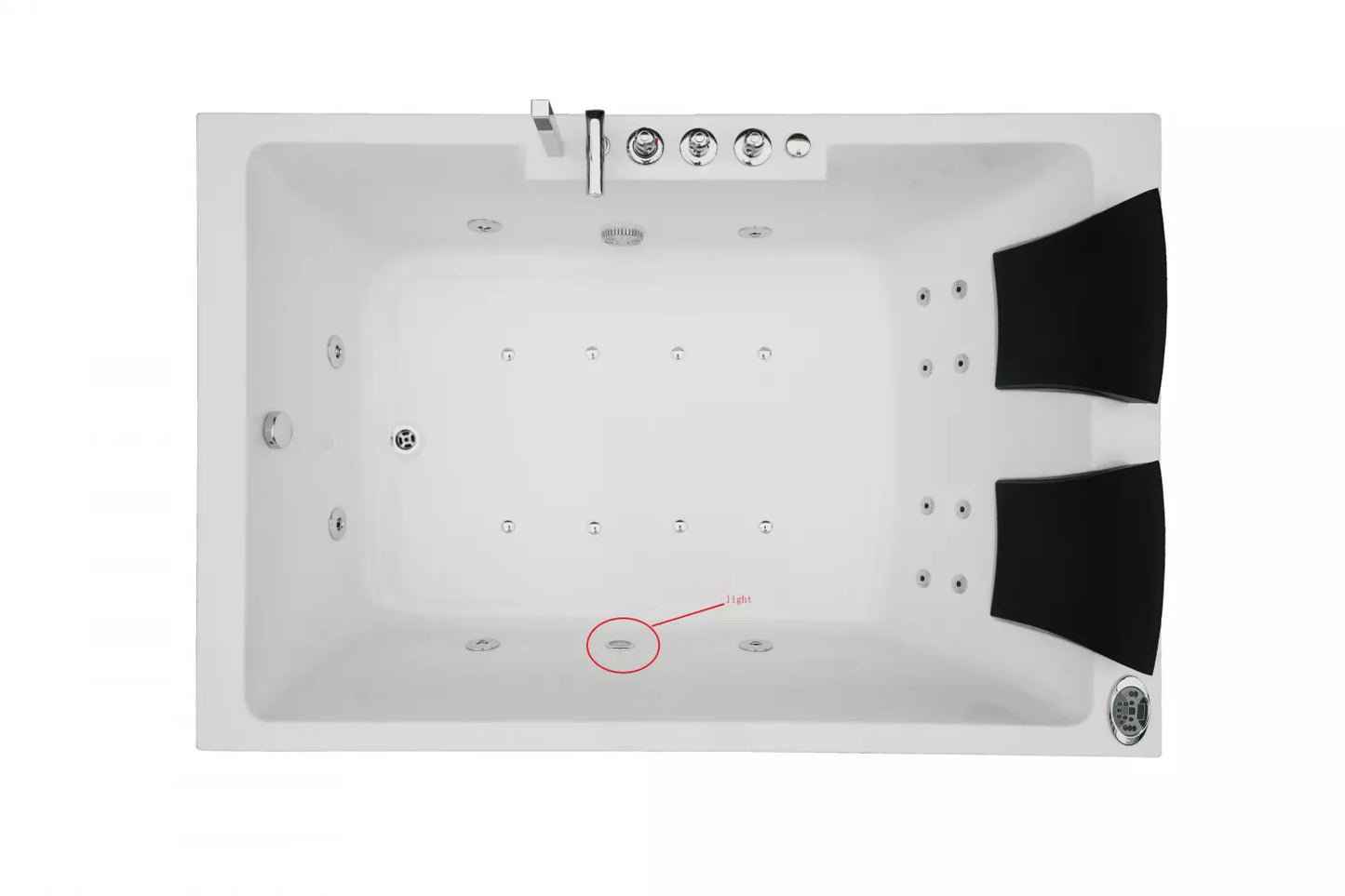 Whirlpool Torino Badewanne Indoor 180x120 cm