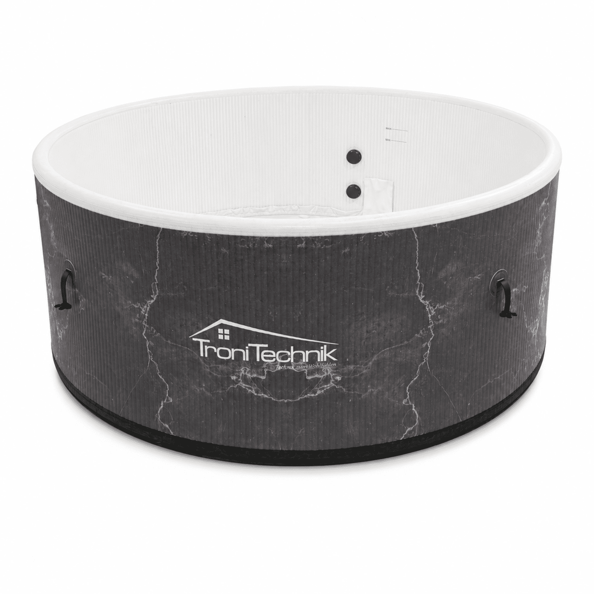 TroniTechnik Whirlpool CAPRERA schwarz Outdoorpool