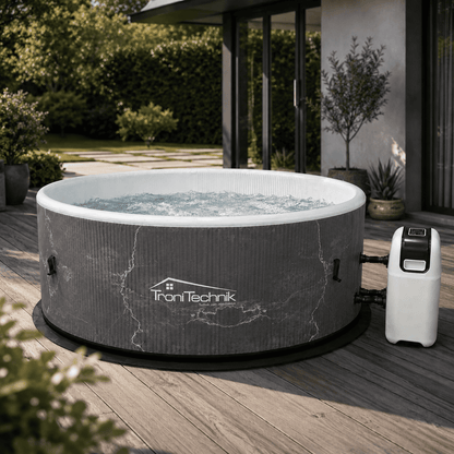 TroniTechnik Whirlpool CAPRERA schwarz Outdoorpool