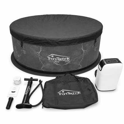 TroniTechnik Whirlpool CAPRERA schwarz Outdoorpool