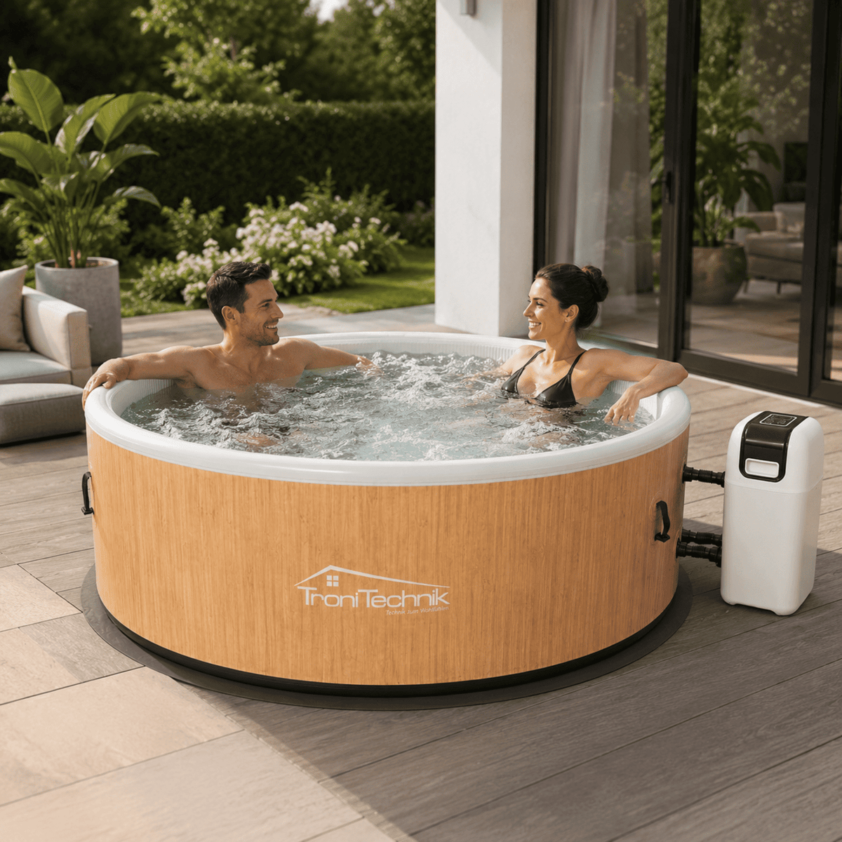 TroniTechnik Whirlpool CAPRERA braun Outdoorpool
