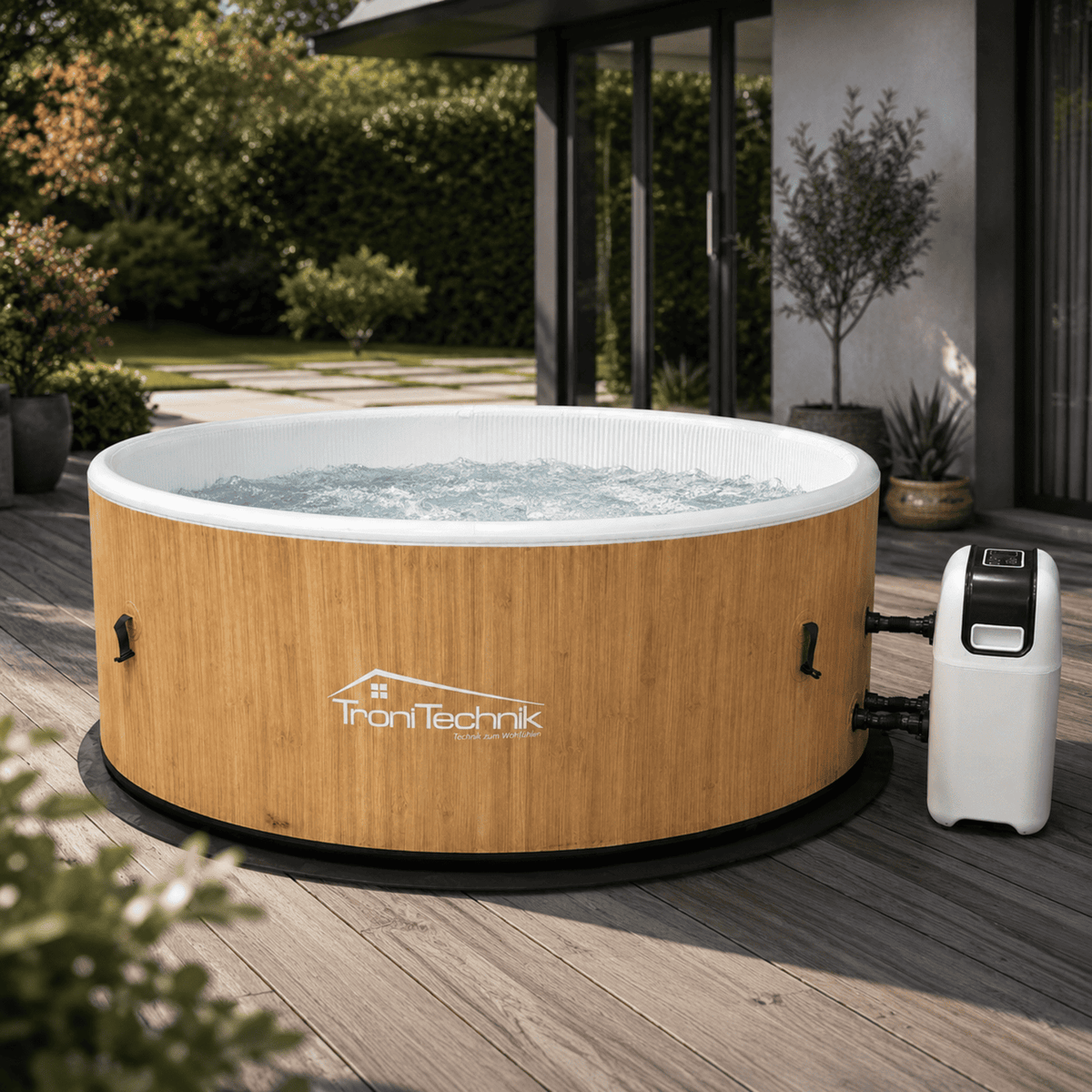 TroniTechnik Whirlpool CAPRERA braun Outdoorpool