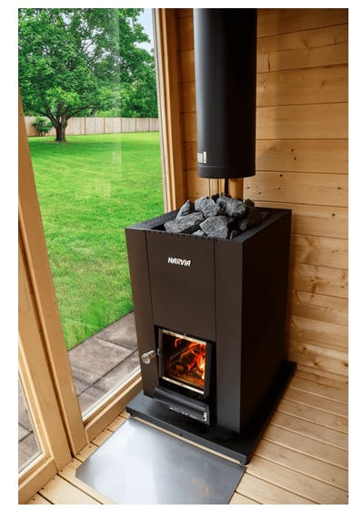 Harvia Linear 18 Compact Saunaofen Holz mit BimSchV 2 14,3 kW Holzofen