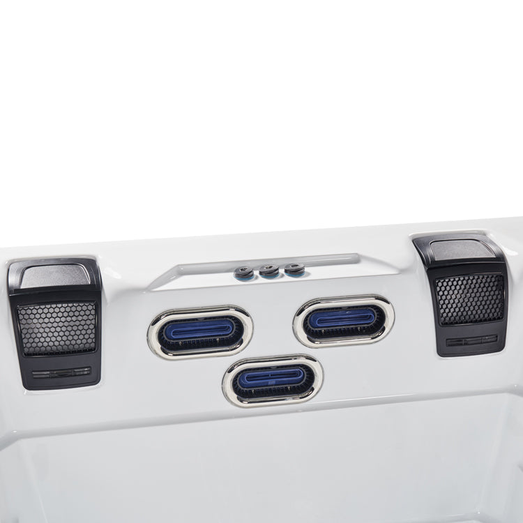 Swim Spa Whirlpool AWT Innovation590 Dual mit Wärmepumpe weiß 590x235 grau