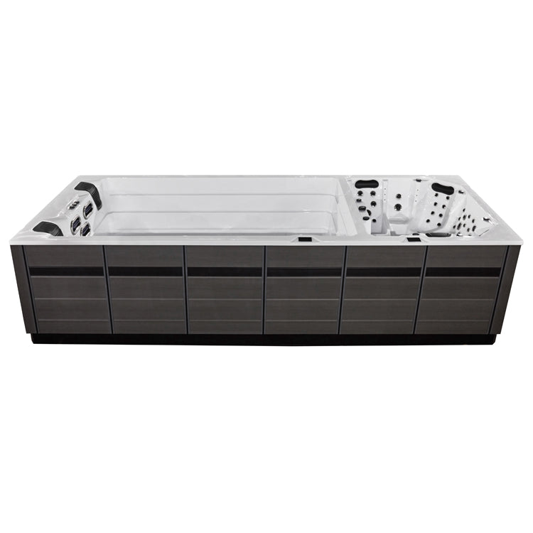 Swim Spa Whirlpool AWT Innovation590 Dual weiß 590x235 grau