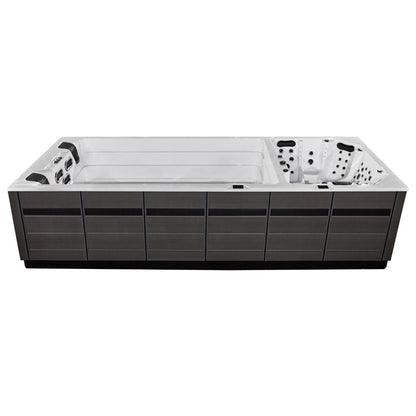 Swim Spa Whirlpool AWT Innovation590 Dual weiß 590x235 grau
