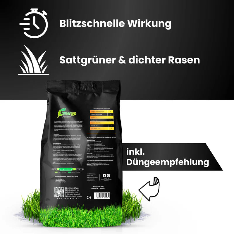 Greenyp Sofort Rasendünger Dünger Sofortdünger