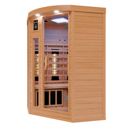 Dewello Infrarotkabine LAKEFIELD 120x120 Dual-Therm