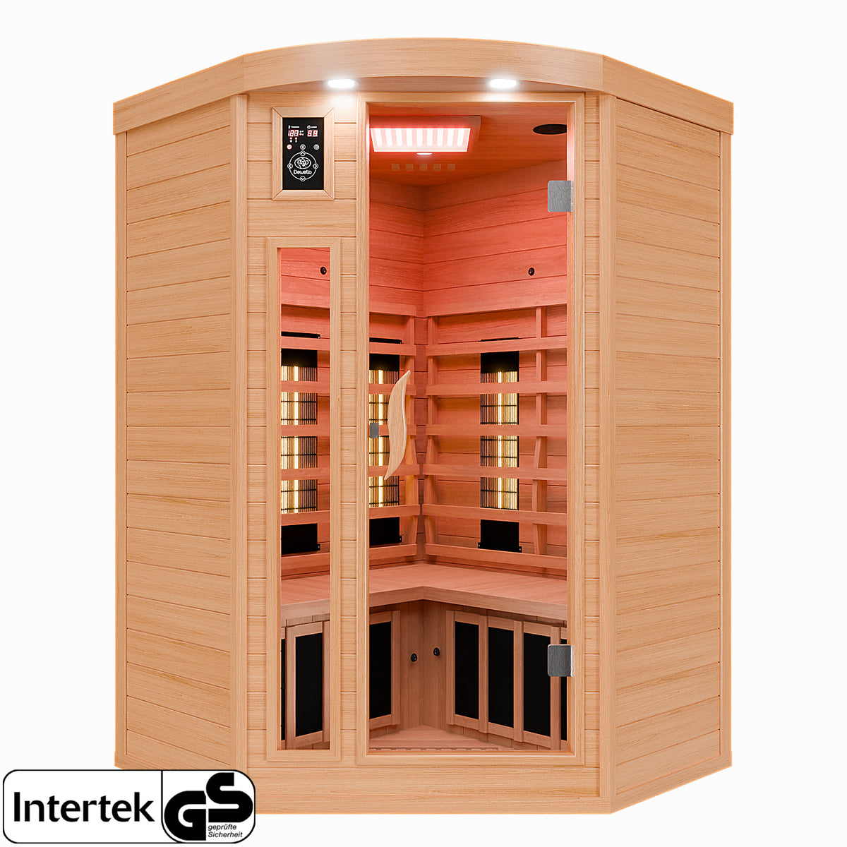 Dewello Infrarotkabine LAKEFIELD 120x120 Dual-Therm
