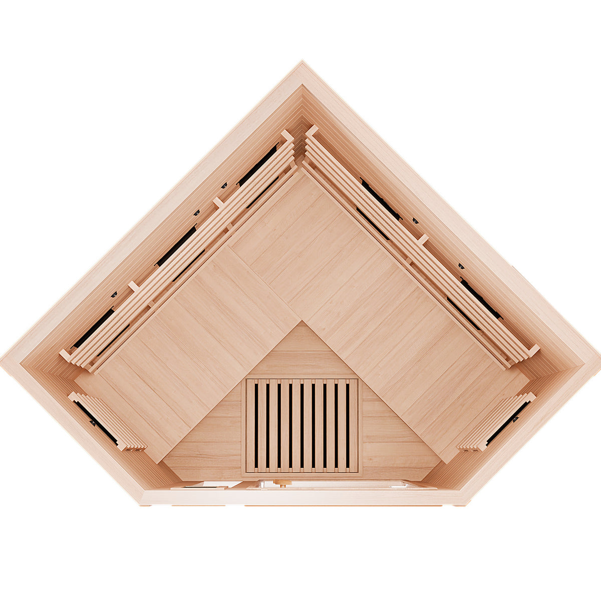 Dewello Infrarotkabine LAKEFIELD 120x120 Dual-Therm