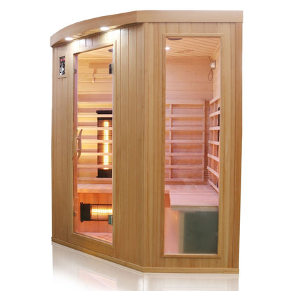 Dewello Infrarotkabine HALEY 160cm x 160cm