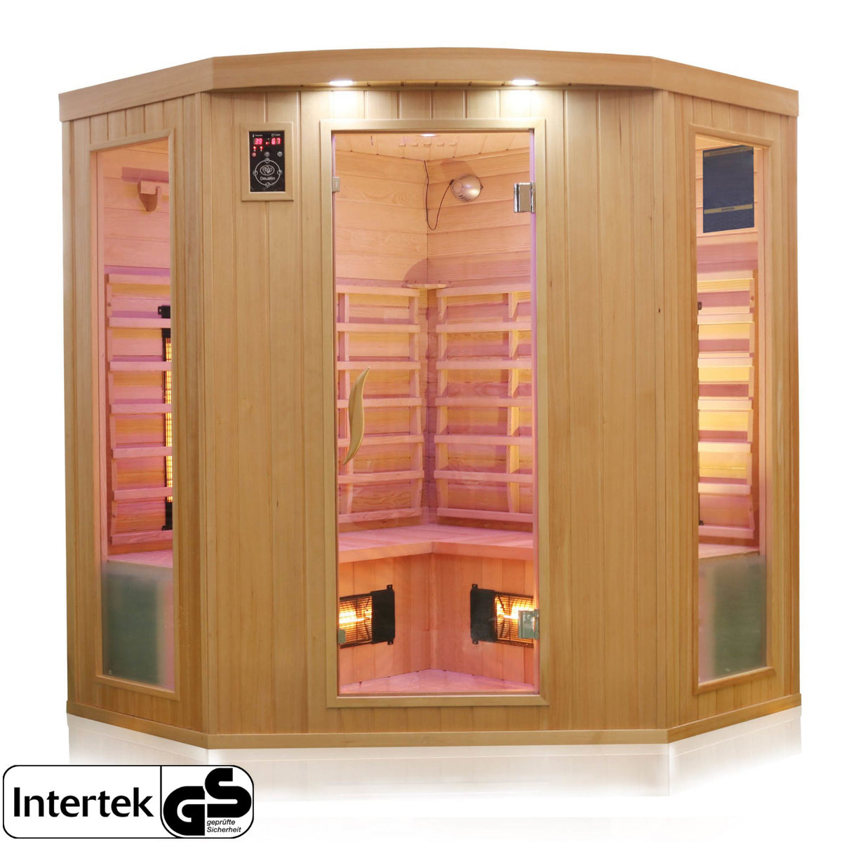 Dewello Infrarotkabine HALEY 160cm x 160cm