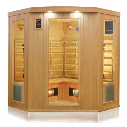 Dewello Infrarotkabine HALEY 160cm x 160cm