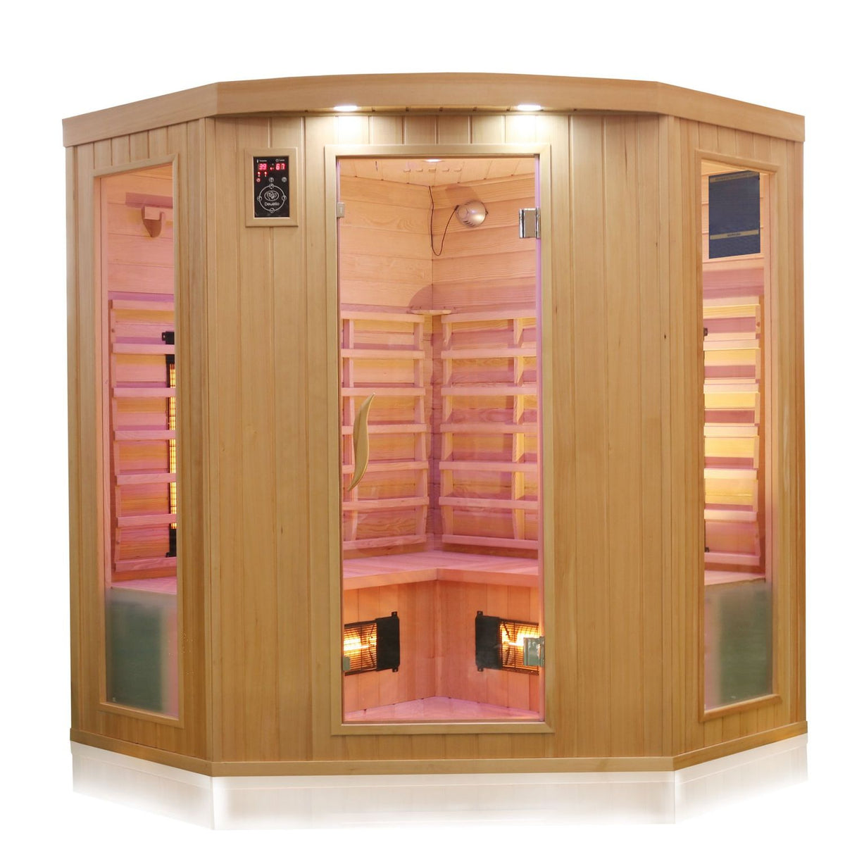 Dewello Infrarotkabine HALEY 160cm x 160cm