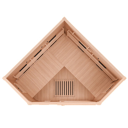 Dewello Infrarotkabine LAKEFIELD 140x140 Dual-Therm
