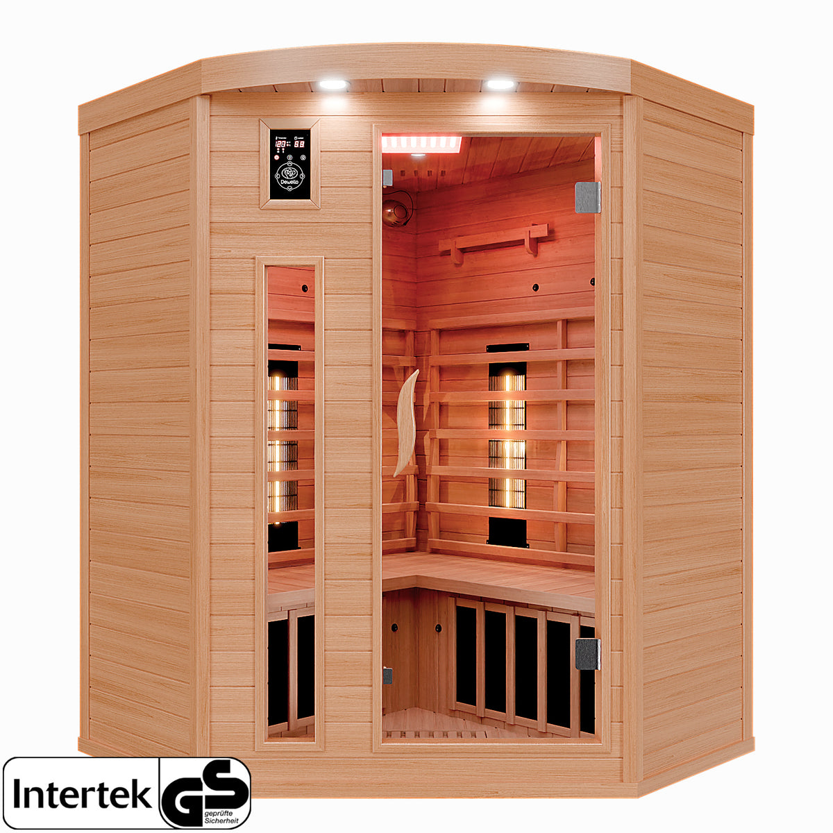 Dewello Infrarotkabine LAKEFIELD 140x140 Dual-Therm