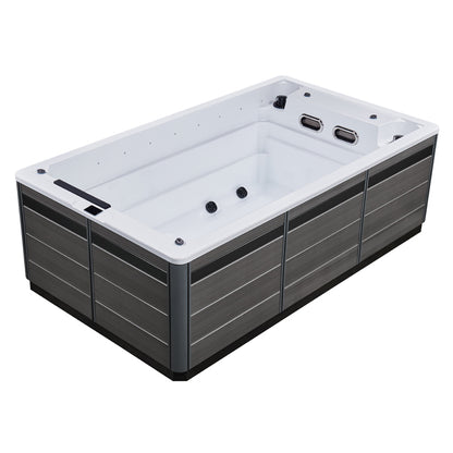 Swim Spa Whirlpool AWT Innovation380 weiß 380x220 grau