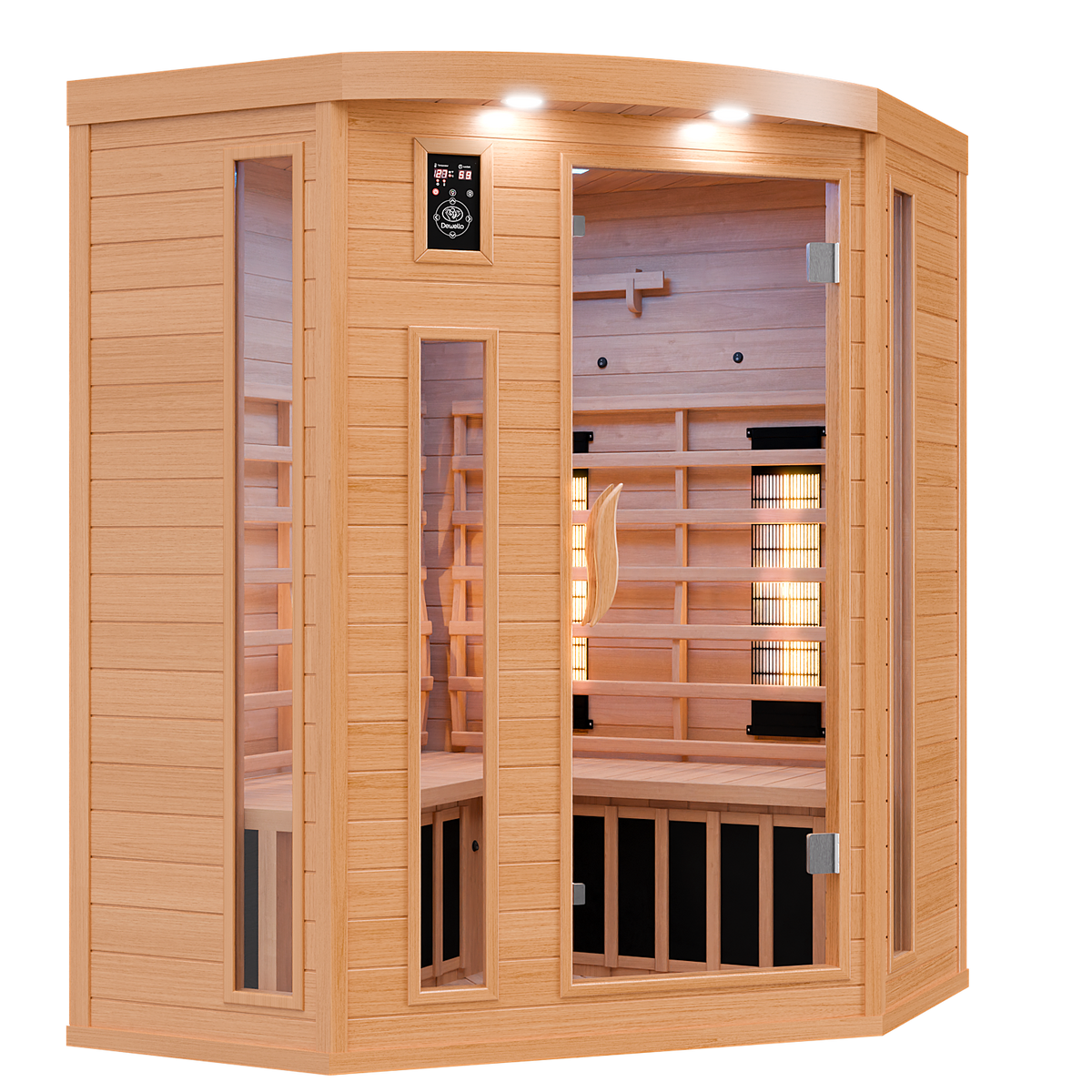 Dewello Infrarotkabine LAKEFIELD 3 140x140 Dual-Therm