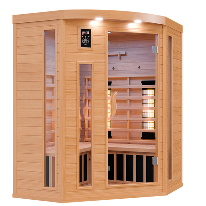 Dewello Infrarotkabine LAKEFIELD 3 140x140 Dual-Therm