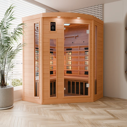 Dewello Infrarotkabine LAKEFIELD 3 140x140 Dual-Therm