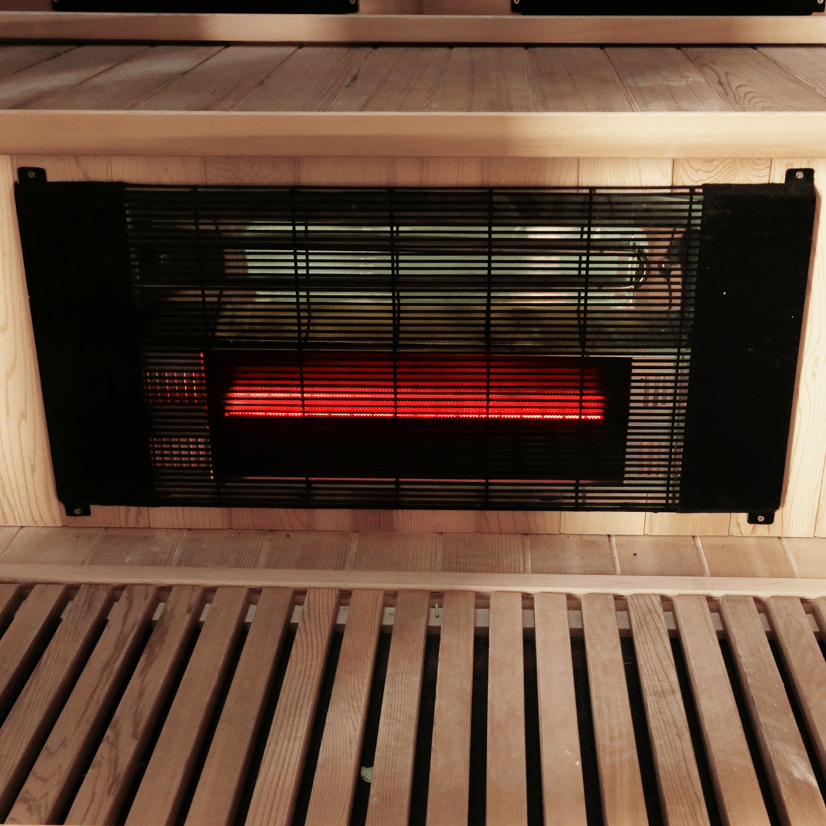 Dewello Infrarotkabine PIERSON PRO Hemlock Zeder 100x100 Dual-Therm