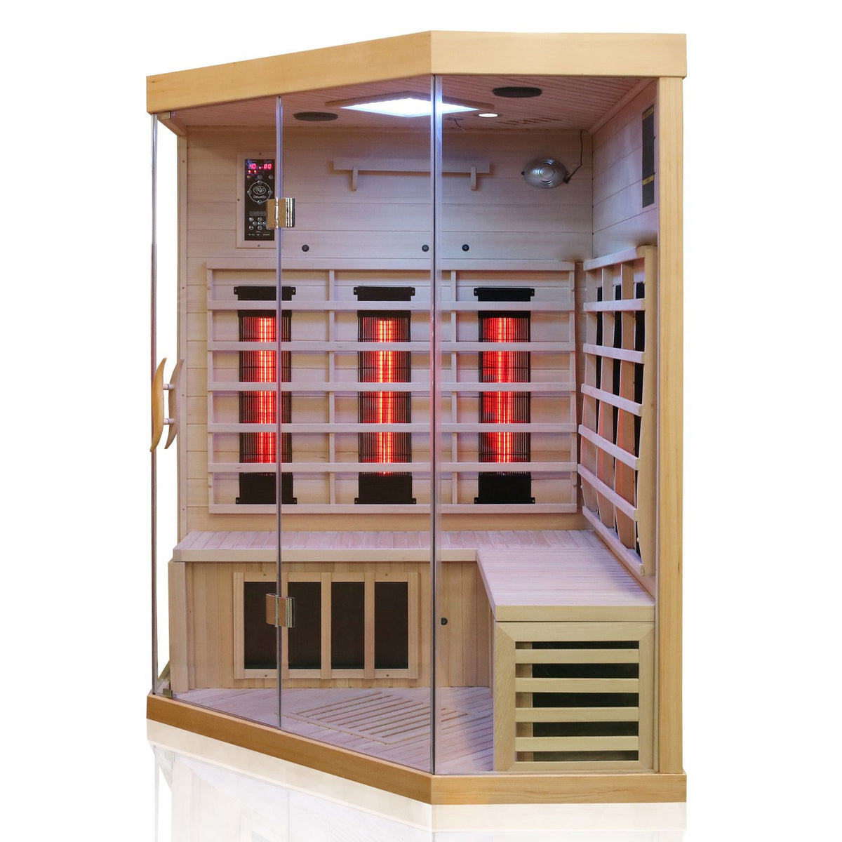 Dewello Infrarotkabine BRANDON 140x140 Dual-Therm