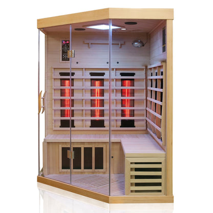 Dewello Infrarotkabine BRANDON 140x140 Dual-Therm