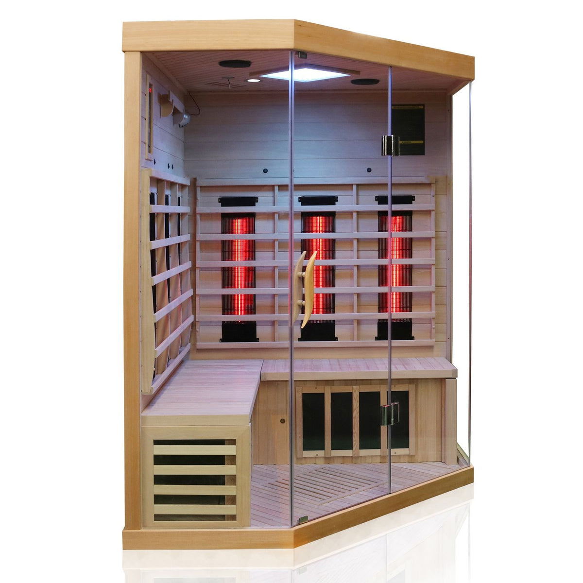 Dewello Infrarotkabine BRANDON 140x140 Dual-Therm