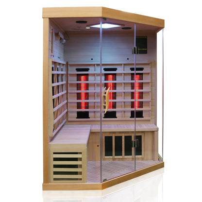 Dewello Infrarotkabine BRANDON 140x140 Dual-Therm