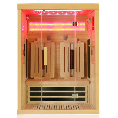 Dewello Infrarotkabine SALTCOATS 135x105 Dual-Therm